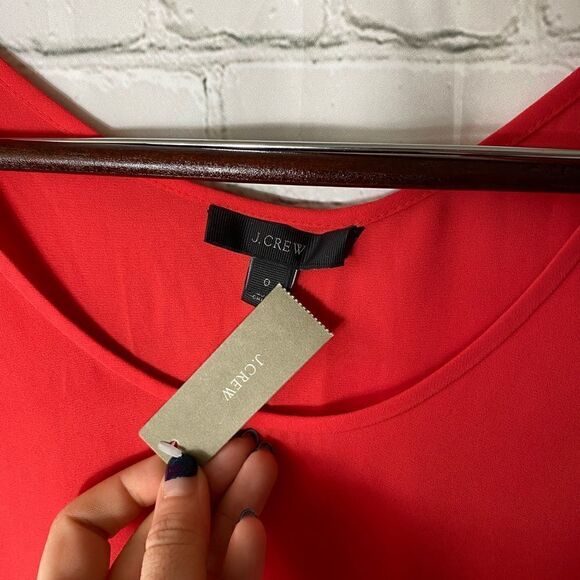 🆕 J CREW | Orange Red Tank Top - Picture 2 of 4